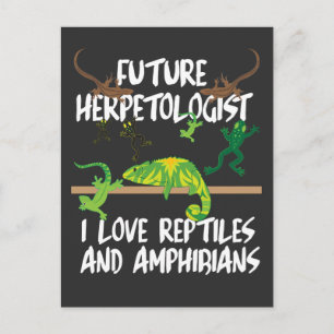 Reptilien und Amphibiengeschenk Postkarte