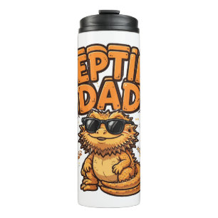 Reptilien-Vater Bartagame Thermotasse Thermosbecher