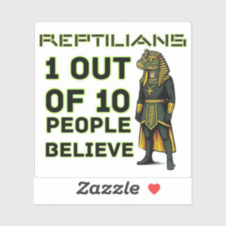 Reptilien-Yikes-Fakt Aufkleber