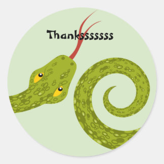 Reptilienaufkleber Runder Aufkleber