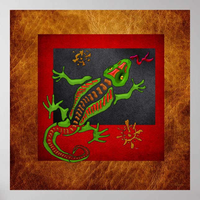 Reptiliengeist Poster (Vorne)