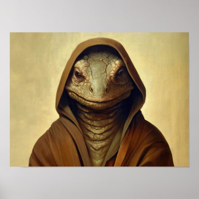 Reptilienhumanoid Poster (Vorne)
