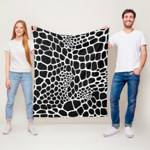 Reptilientienprint Fleecedecke