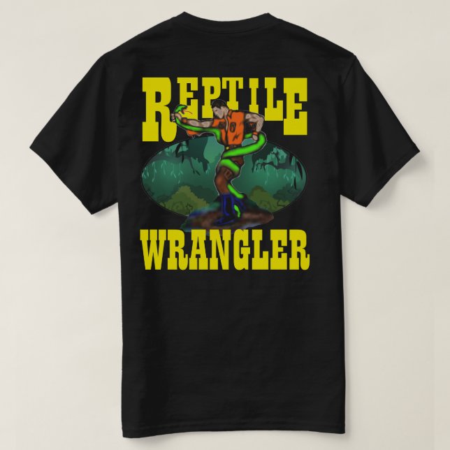 REPTILwrangler-SCHLANGE T-Shirt (Design Rückseite)