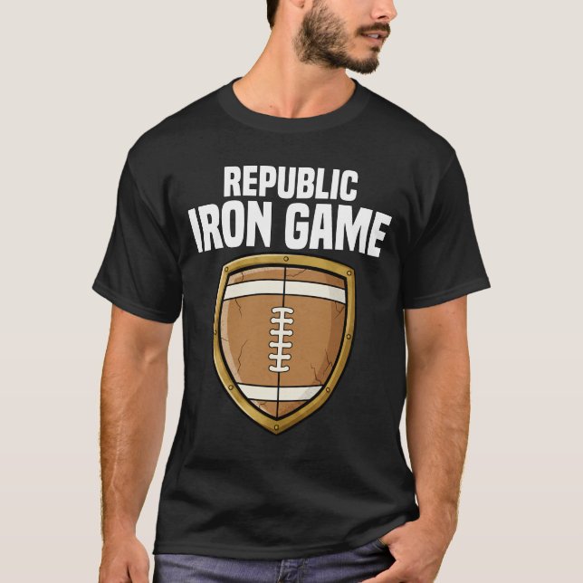 REPUBLIC IRON GAME - NEW ENGLAND FOOTBALL T-Shirt (Vorderseite)