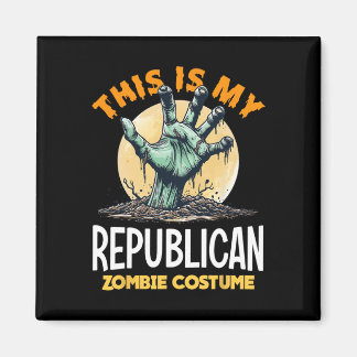 Republican Halloween Zombie Matching Costume  Magnet