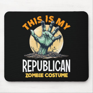 Republican Halloween Zombie Matching Costume  Mousepad