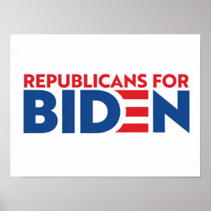 Republicans For Biden Campaign Poster