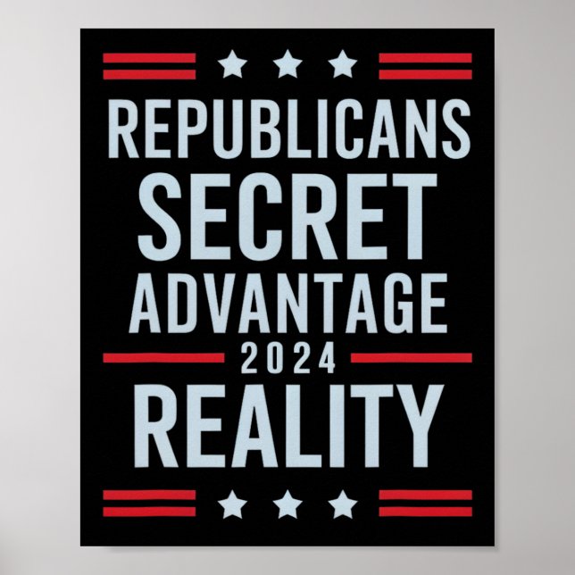 Republicans Secret Advantage Reality 2025  Poster (Vorne)