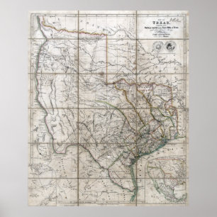 Republik 1841 von Texas Poster