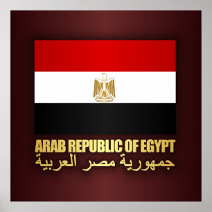 Republik Ägypten-Flagge Poster