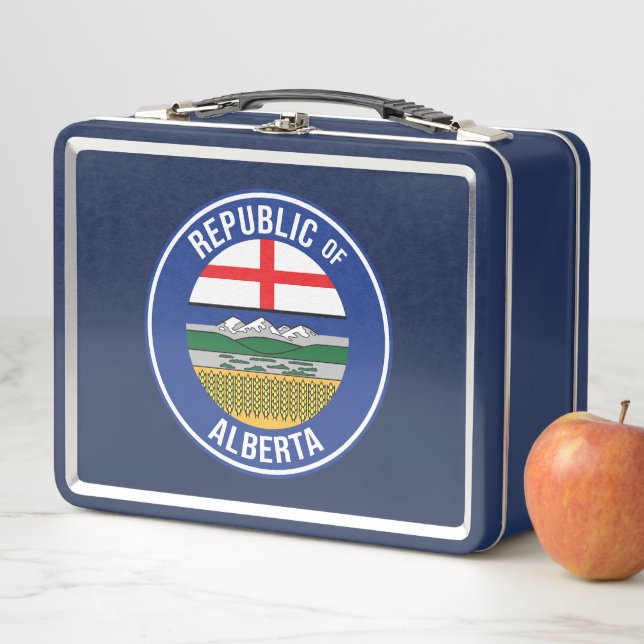 Republik Alberta WEXIT Metall Brotdose (Beispiel)