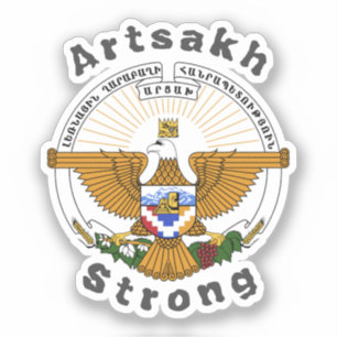 Republik Artsakh Strong Classic Round Sticker