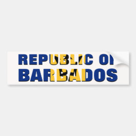 Republik Barbados Auto Autoaufkleber