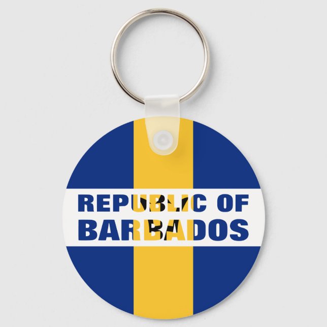 REPUBLIK BARBADOS SCHLÜSSELANHÄNGER (Vorderseite)