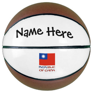 Republik China Taiwan-Flagge Personalisiert  Basketball