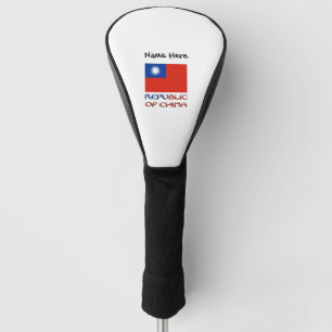 Republik China Taiwan-Flagge Personalisiert Golf Headcover