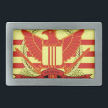 Republik der Südvietnam-Streitkraft-Flagge Rechteckige Gürtelschnalle<br><div class="desc">Die Flagge der Republik von Vietnam-militärischen Streitkräften (vor 1975). Streitkraft verwendet.</div>
