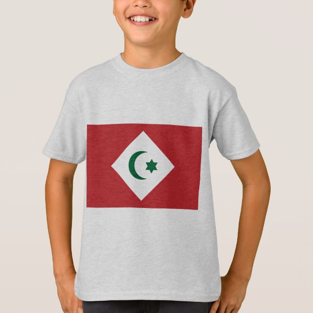 Republik des Rif, Marokko-Flagge T-Shirt (Vorderseite)