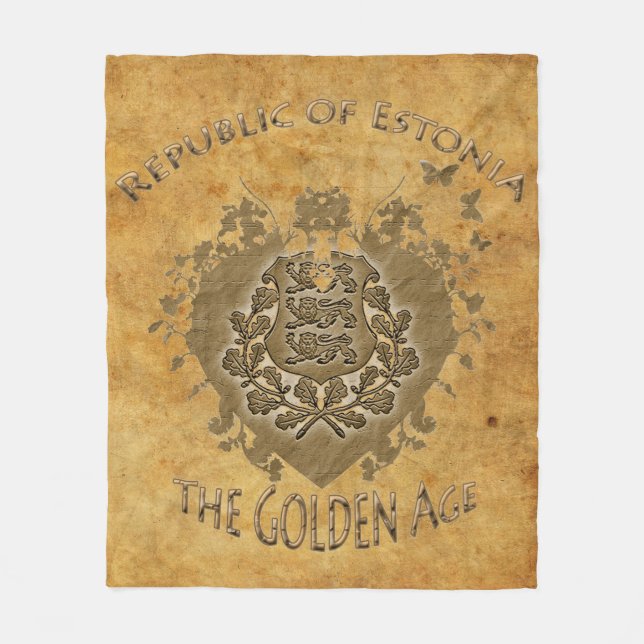 Republik Estland Fleece Blanket! (Vorderseite)