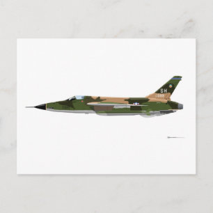 Republik F-105 ThunderChief Postkarte