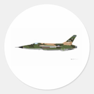 Republik F-105 ThunderChief Runder Aufkleber