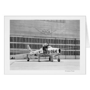 Republik F-84F auf dem Ramp am Moffett Field