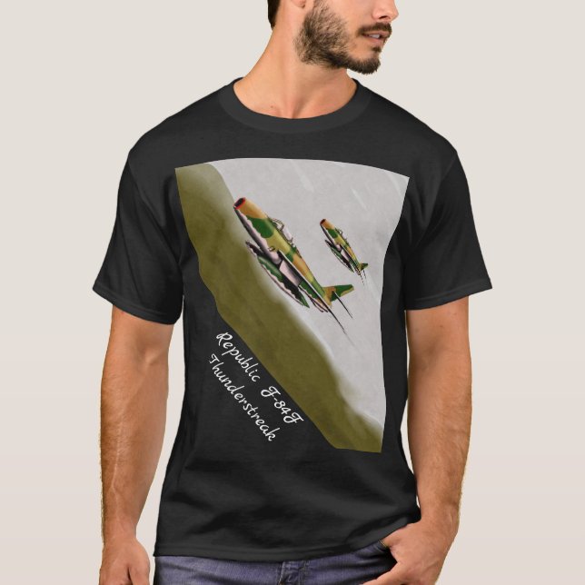 Republik F-84F Thunderstreak T-Shirt (Vorderseite)