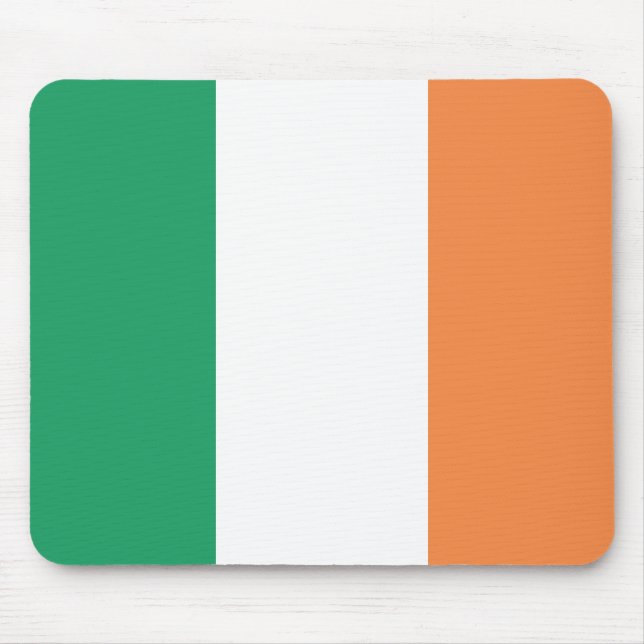 Republik Irland Flaggenwäschepad Mousepad (Vorne)