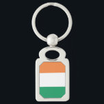 Republik Irland - Schlüsselanhänger von Metallen<br><div class="desc">Irland, Irland, Eis, Flagge, Republik, von, Europa, Reisen, Land, Stolz, Andenken</div>