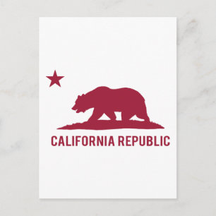Republik Kalifornien - Basic - Red Postkarte