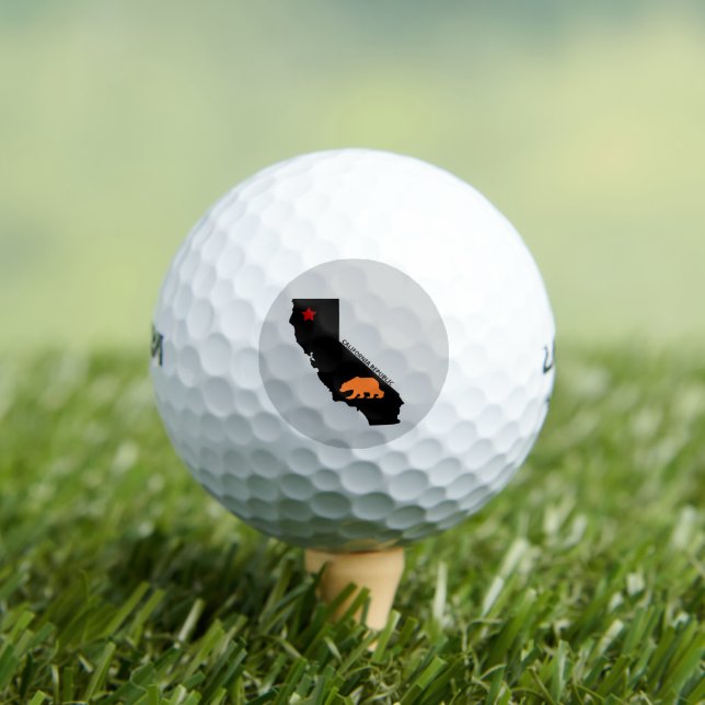 Republik Kalifornien Golfball (Insitu T-Shirt)