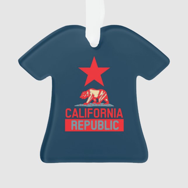 Republik Kalifornien im Pop-Stil Ornament (Vorderseite)