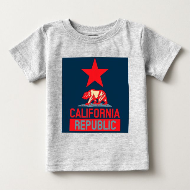 Republik Kalifornien im Stil der urbanen Hoffnung Baby T-shirt (Vorderseite)