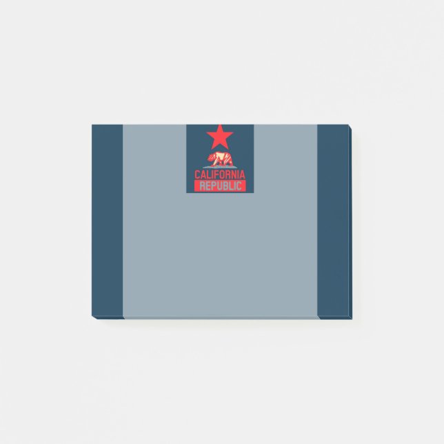 Republik Kalifornien im Stil der urbanen Hoffnung Post-it Klebezettel (Vorderseite)
