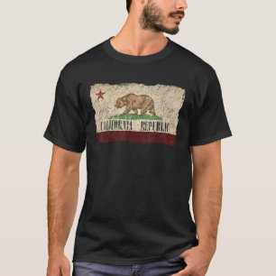 Republik Kalifornien Vintag Flag Shirt Cali Bea