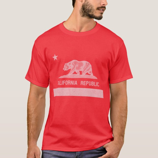 Republik Kalifornien (Weiß) T-Shirt (Vorderseite)