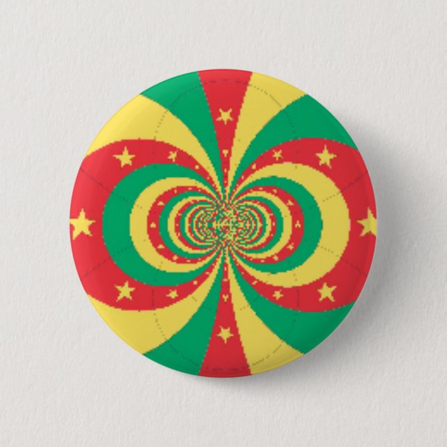 Republik Kamerun fünfzackiger Stern Button (Vorderseite)