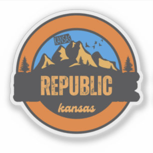 Republik Kansas Aufkleber