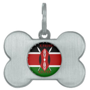 Republik Kenia Nationalflagge Schwarz-Grün Ar Tiermarke