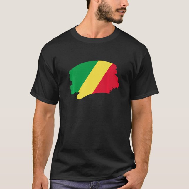 Republik Kongo - Flaggenstaaten 2 T-Shirt (Vorderseite)