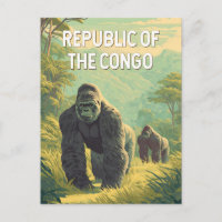 Republik Kongo Illustration Reise Kunst