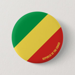 Republik Kongo - Niedliches Patriotikum Button