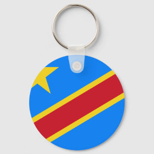 Republik Kongos-Flagge Schlüsselanhänger