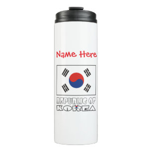Republik Korea Flagge Personalisiert Thermosbecher