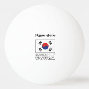 Republik Korea S Südkoreanische Flagge Personalisi Tischtennisball