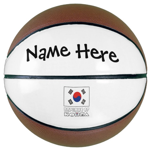 Republik Korea Südkoreanische Flagge Personalisier Basketball (Vorderseite)