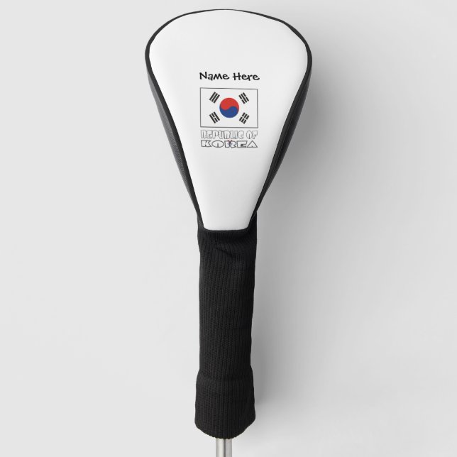 Republik Korea Südkoreanische Flagge Personalisier Golf Headcover (Vorderseite)