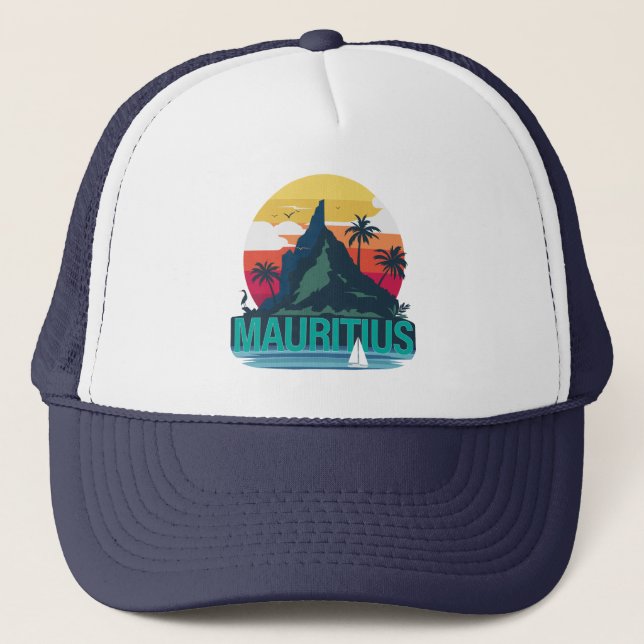 Republik Mauritius Truckerkappe (Vorderseite)
