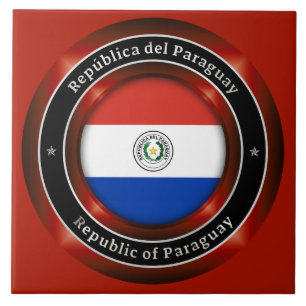 Republik Paraguay Fliese